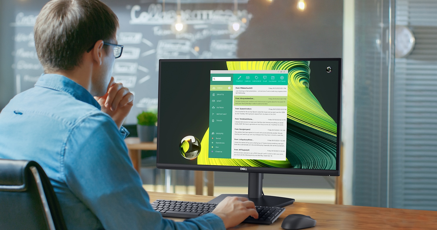 Монитор Dell E2424HS, 23.8" (60.45 cm) VA панел, Full HD, 5ms, 250 cd/m2, DisplayPort, HDMI, VGA - характеристика 1