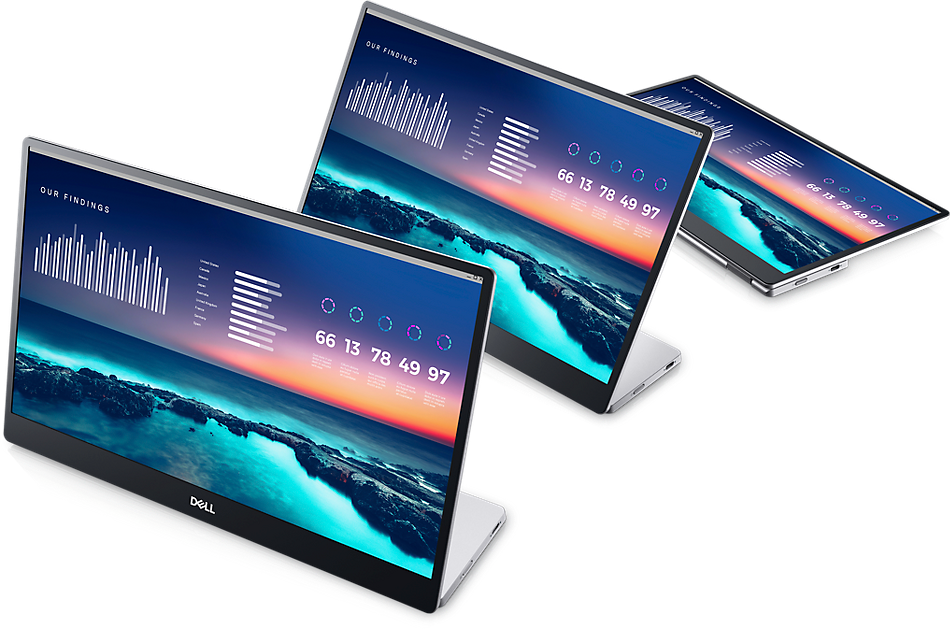 Монитор Dell P1424H, преносим, 14" (35.56cm), IPS панел, Full HD, 6ms, 300 cd/m2, USB-C - характеристика 2