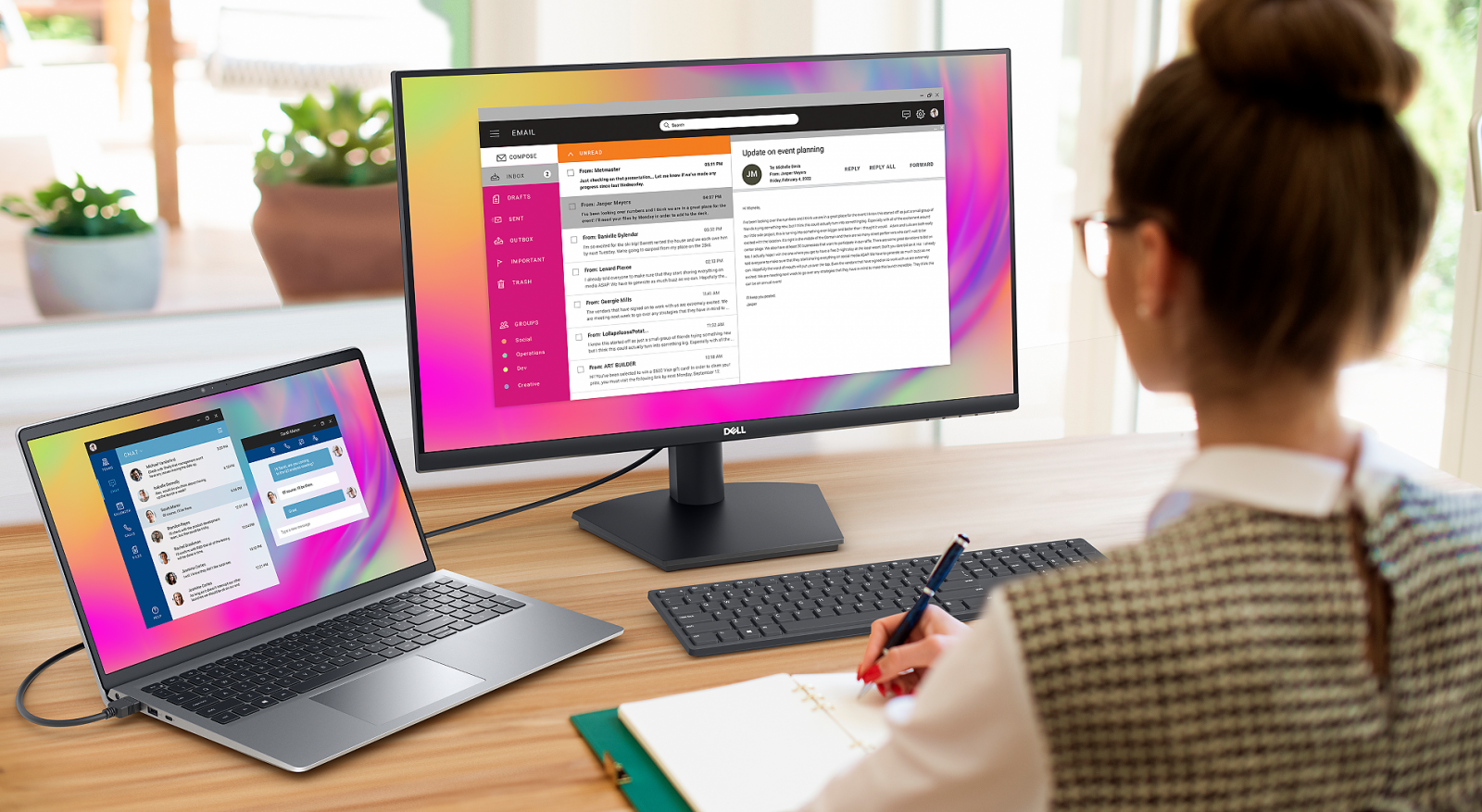 Монитор Dell SE2723DS (210-BEQJ), 27.0" (68.6cm) IPS панел, 75Hz, Quad HD, 4ms, 350 cd/m2, HDMI, DisplayPort - характеристика 1