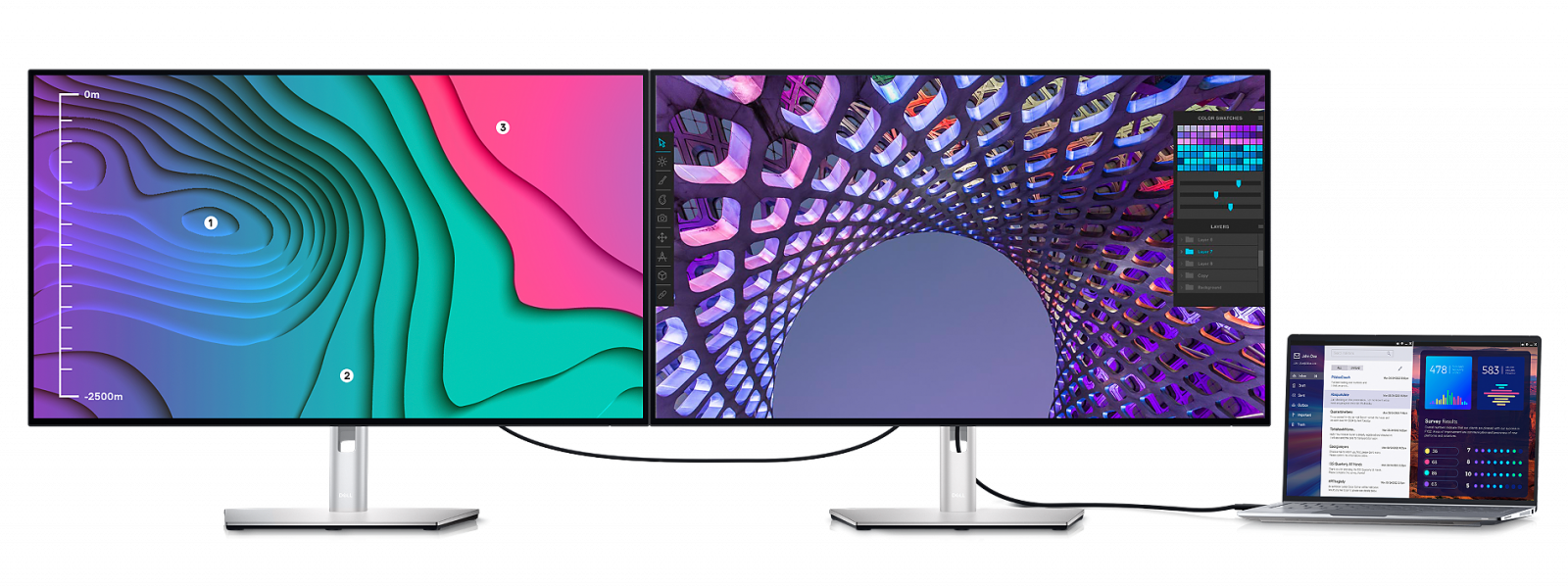 Монитор Dell U2723QE (210-BCXK), 27"(68.58 cm) IPS панел, Ultra HD, 5ms, 400cd/m2, DisplayPort, HDMI, USB-C - характеристика 1
