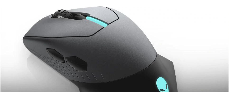 Мишка Dell Alienware 610M, оптична (16000 dpi), безжична/жична, USB, черна, гейминг - характеристика 3