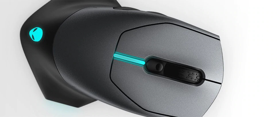 Мишка Dell Alienware 610M, оптична (16000 dpi), безжична/жична, USB, черна, гейминг - характеристика 1
