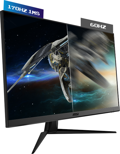 Монитор MSI G2412, 23.8" (60.45 cm) IPS панел, 170Hz, Full HD, 1ms, 100000000:1, 250cd/m2, DisplayPort, HDMI - характеристика 2