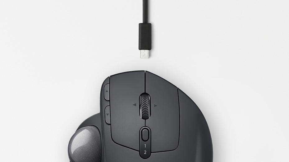 Мишка Logitech MX Ergo, оптична (2000 dpi), безжична, Bluetooth, USB, черна, Trackball - характеристика 5