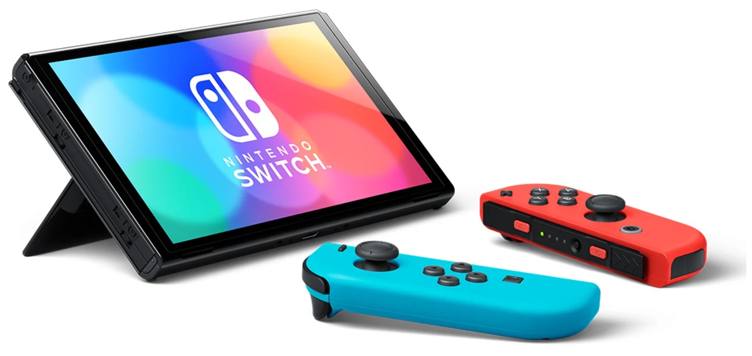 Конзола Nintendo Switch OLED, 64GB, червен/син - характеристика 2