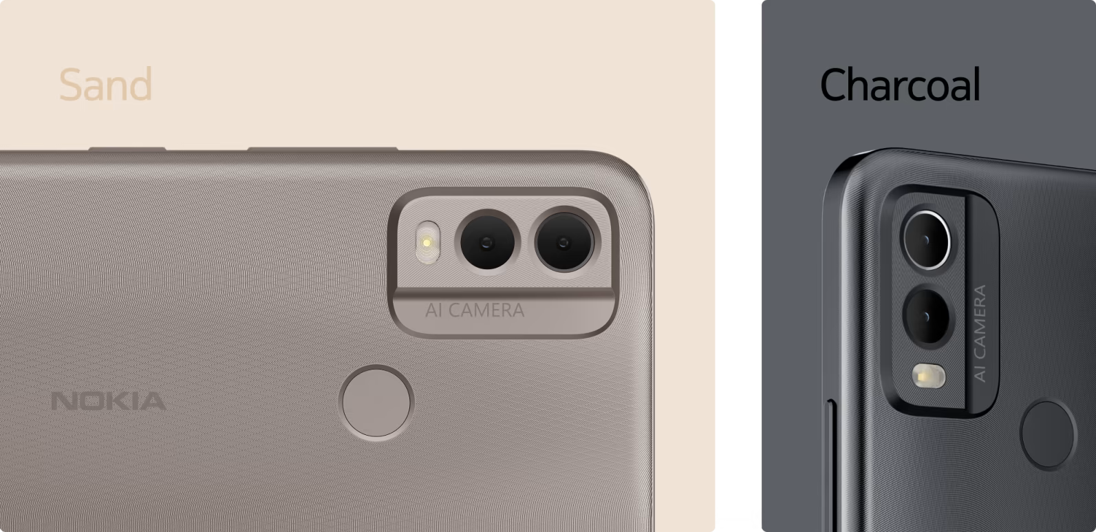 Смартфон Nokia C22(Sand), поддържа 2 SIM карти, 6.5" (16.51 cm) IPS дисплей, осемядрен Unisoc SC9863A, 2GB RAM, 64GB Flash памет (+microSD слот), 13.0 + 2.0 & 8.0 MPix камера, Android, 190g - характеристика 1