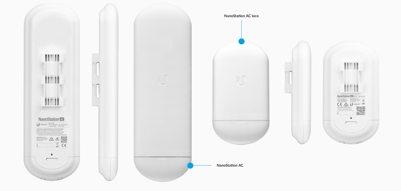 Точка за достъп Ubiquiti Loco 5AC-5, 5GHz(450 Mbps), 1 x 10/100/1000 Ethernet Port, Passive PoE, 5бр. - характеристика 1