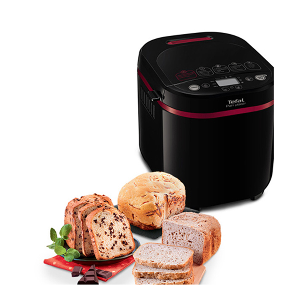 Хлебопекарна Tefal Pain Plaisir (PF220838), 650W, 17 програми, вместимост до 1000g, LCD дисплей, черна - характеристика 1