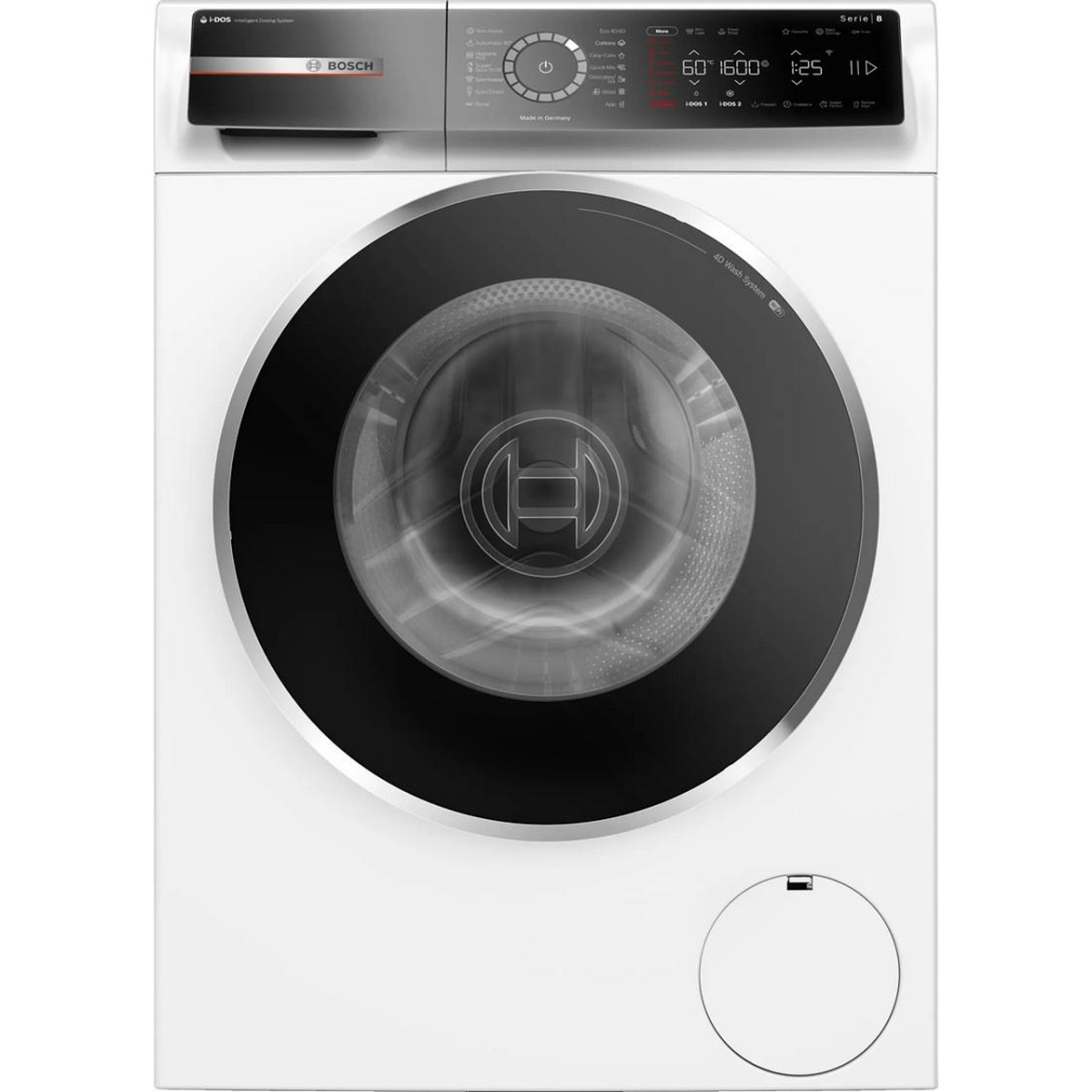 Перална машина Bosch WGB256A0BY, клас A, 10 кг. капацитет, 1600 оборота в минута, 14 програми, свободностояща, 60 cm, бяла - характеристика 1