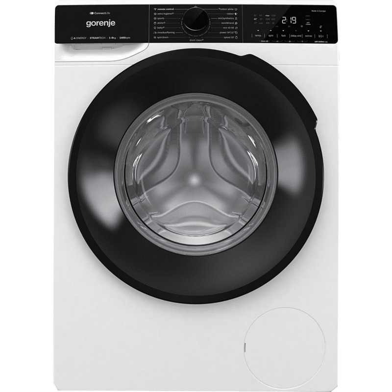 Перална машина Gorenje WPNA94APWIFI, клас A, 9 кг. капацитет, 1400 оборота в минута, 15 програми, свободностояща, 60 cm, бяла - характеристика 1