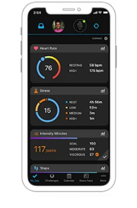 Смарт часовник Garmin Vivomove Trend Mist Gray, хибриден, Liquid crystal дисплей, 25.6 мм x 18.8 мм (1.01" x 0.74"), до 5 дни време на работа, Bluetooth, пулсомер, следене на съня, профили за бягане, сив - характеристика 12