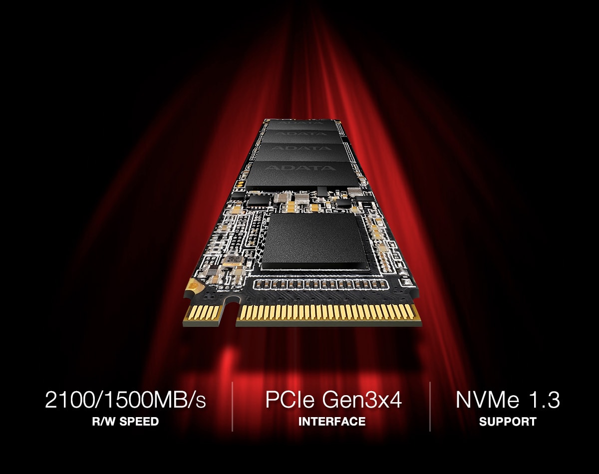 Памет SSD 1TB A-Data XPG SX6000 Pro, PCIe NVMe, M.2 (2280), скорост на четене 2100MB/s, скорост на запис 1500MB/s - характеристика 1