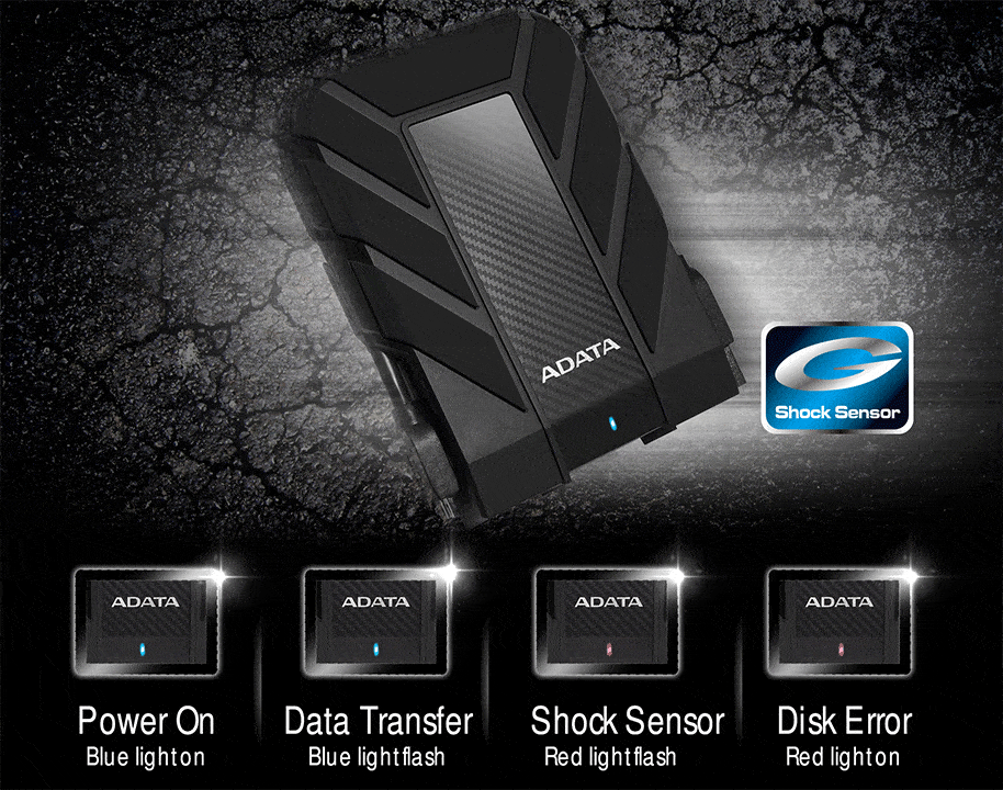 Твърд диск 2TB A-Data HD710P(червен), външен, 2.5" (6.35 cm), USB 3.1 - характеристика 4