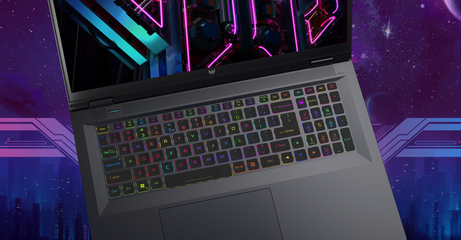 Лаптоп Acer Predator Helios 18 PH18-71-98BE, двадесет и четириядрен Intel Core i9-13900HX 2.2/5.4GHz, 18" (45.72 cm) WQXGA 240Hz дисплей, NVIDIA GeForce RTX 4080 12GB GDDR6 (HDMI), 16GB DDR4, 2TB SSD NVMe, 1x USB 3.2Type-C, Windows 11 Home, 3.16kg - характеристика 4
