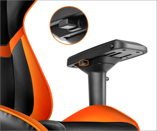 Геймърски стол Cougar Armor Gaming Chair, черен/оранжев - характеристика 7
