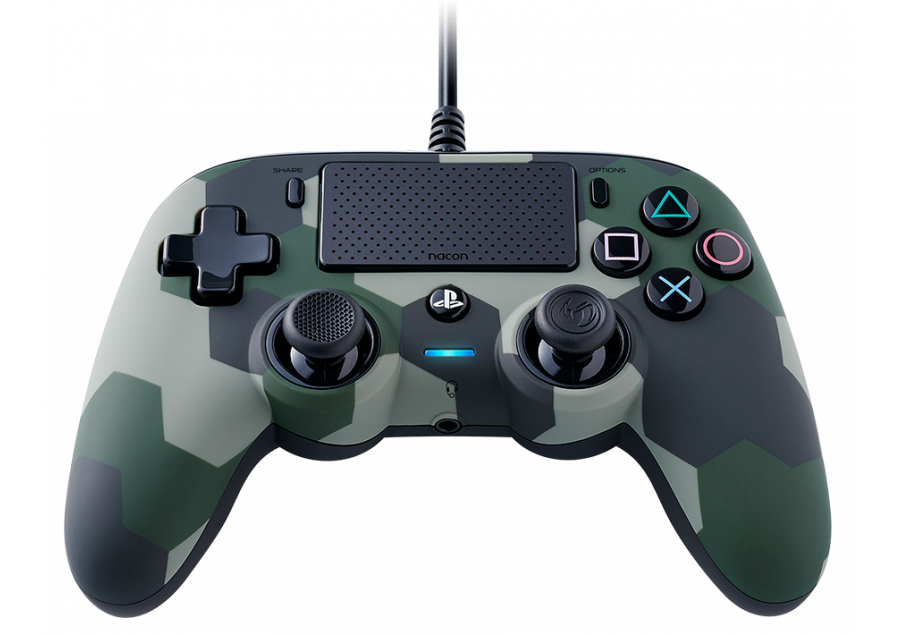 Геймпад Nacon Wired Compact Controller, жичен, Windows/PS4, USB, жак за слушалки, камуфлаж - характеристика 1