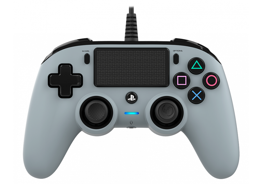 Геймпад Nacon Wired Compact Controller, жичен, Windows/PS4, USB, жак за слушалки, сив - характеристика 1
