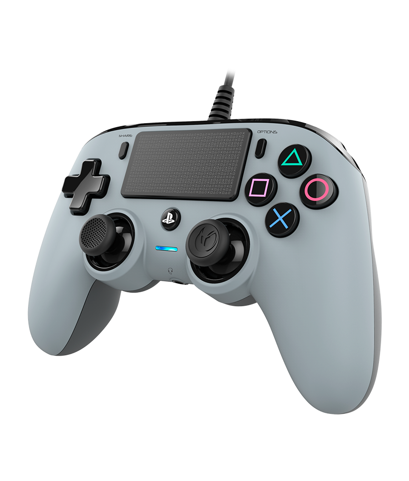 Геймпад Nacon Wired Compact Controller, жичен, Windows/PS4, USB, жак за слушалки, сив - характеристика 3
