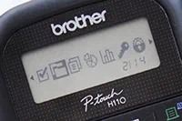Етикетен принтер Brother PT-H110, преносим, ширина лентата до 12мм, LCD дисплей, 3 шрифта, Английски - характеристика 3