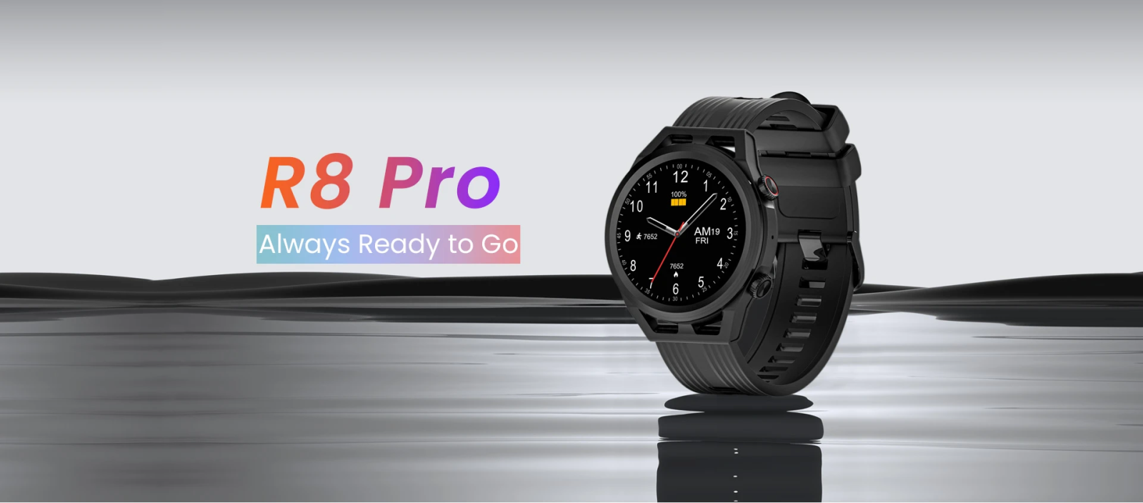 Смарт часовник Blackview R8 Pro, 1.32" (3.35cm) IPS дисплей, до 10м водоустойвост, 24 спортни режима, до 5 дни време на работа, Bluetooth, черен - характеристика 1
