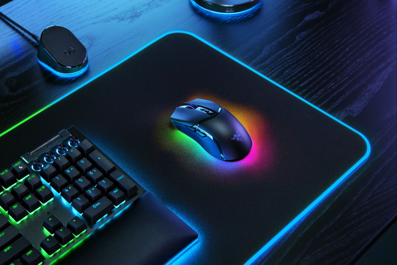 Мишка Razer Cobra Pro, оптична (30000 dpi), безжична, Bluetooth, USB, подсветка, черна - характеристика 2