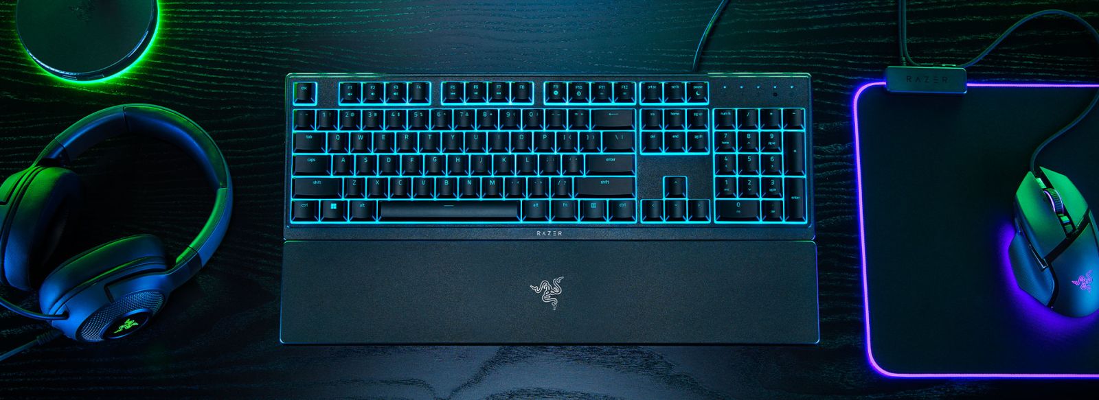 Клавиатура Razer Ornata V3 X, гейминг, Silent Membrane Switches, RGB подсветка, черна, USB - характеристика 1