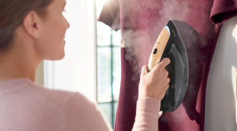 Парогенератор Philips PSG8130/80, Steam Glide покритие, до 8.5 бара налягане на парата, 170 г/мин непрекъсната пара, парен удар до 700 г., OptimalTemp технология, 2700W, черен - характеристика 5