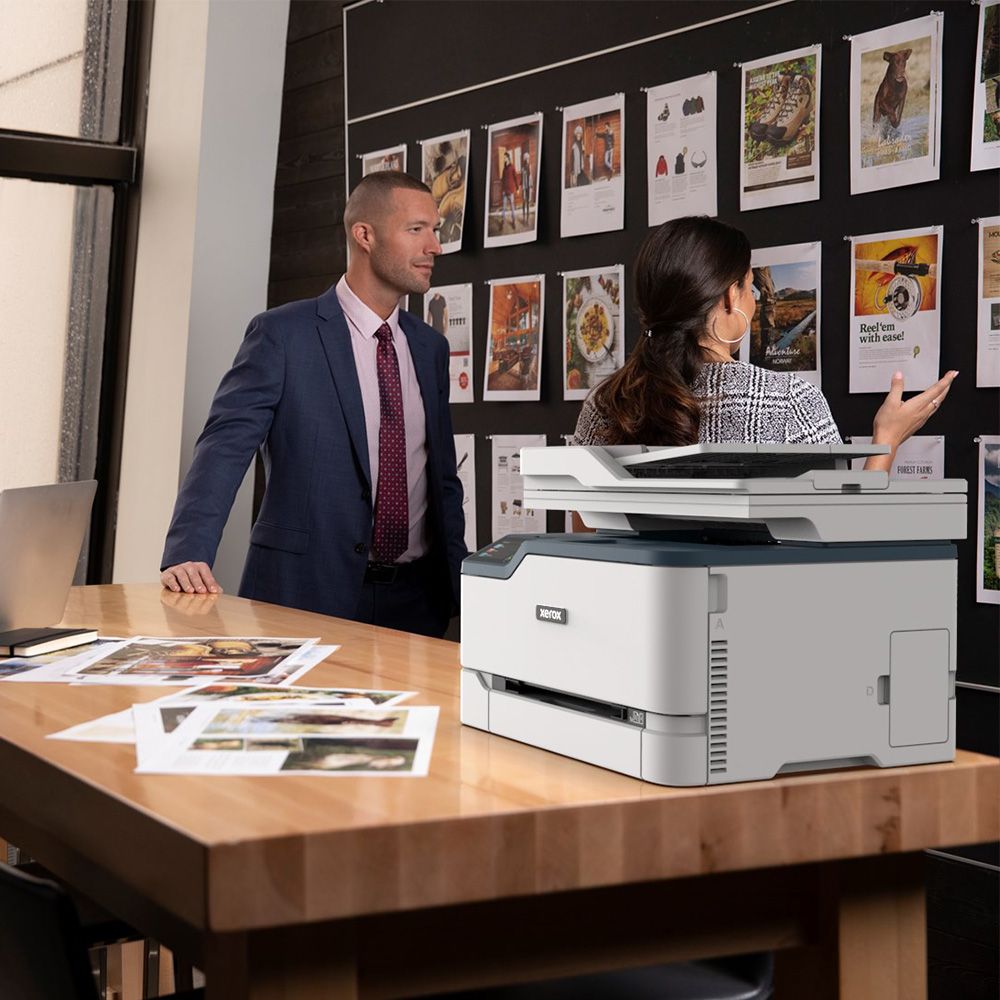 Мултифункционално лазерно устройство Xerox C235, цветен принтер/копир/скенер/факс, 600 x 600, 22 стр./мин, Wi-Fi, LAN, USB, A4 - характеристика 1