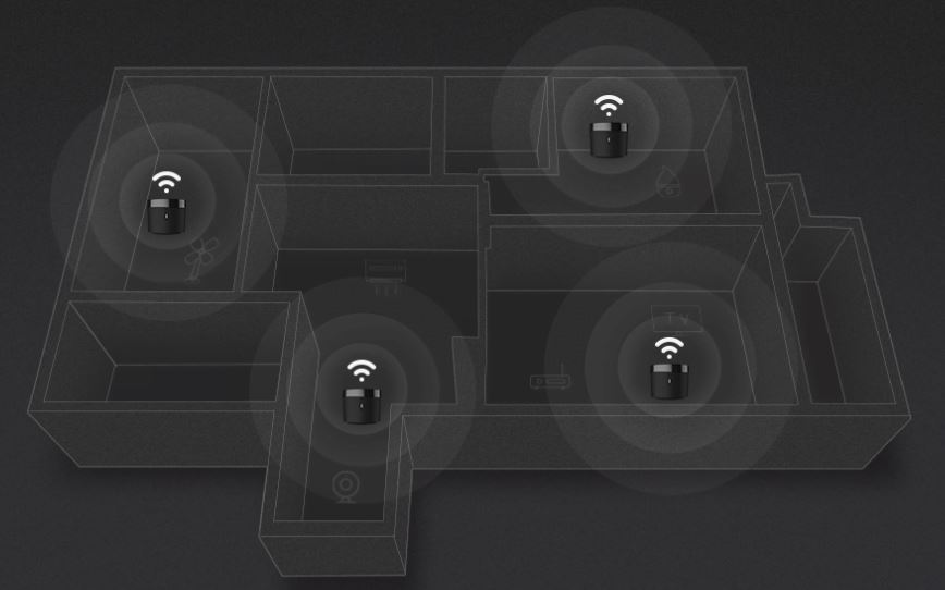 Универсално WiFi дистанционно Broadlink RM Mini4, IR с честота 38K, IR обхват до 8m, Wi-Fi, черно - характеристика 2
