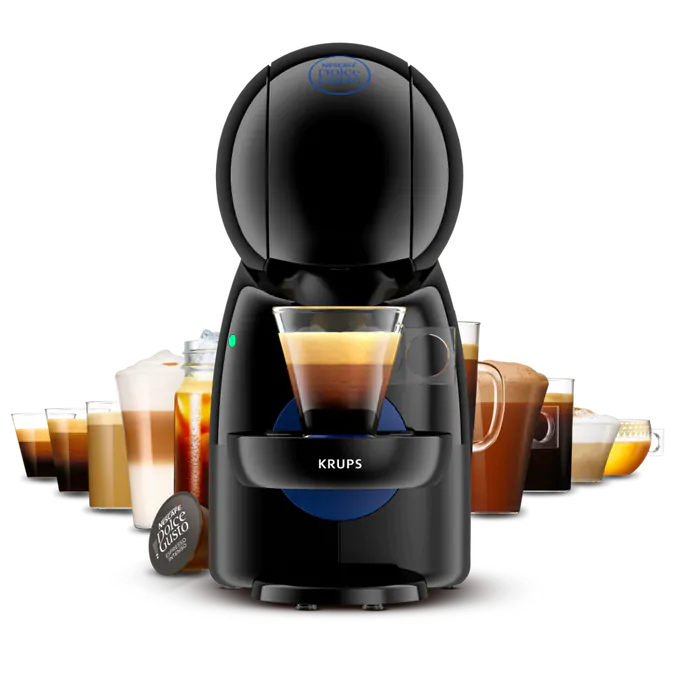 Кафемашина на капсули Krups Nescafe Dolce Gusto Piccolo XS с подарък 16бр. капсули Dolce Gusto Cortado Espresso Macchiato, 1600W, 15 bar, 0.8 l. обем на резервоара за вода, бяла - характеристика 1
