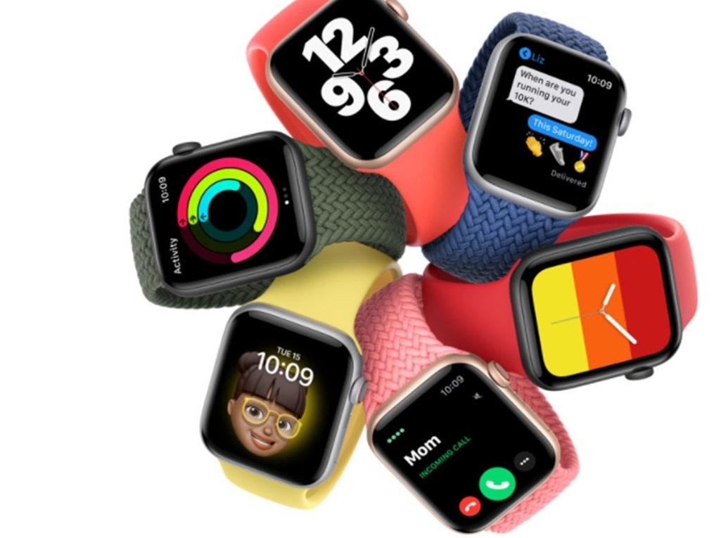Смарт часовник Apple Watch SE (v2) GPS Space Grey, 40mm, 1.57" (3.99 cm) Retina OLED дисплей, Bluetooth, 50m водоустойчивост, до 18 часа време на работа, 32GB памет, Midnight Sport Band - Regular, сиво-черен - характеристика 2