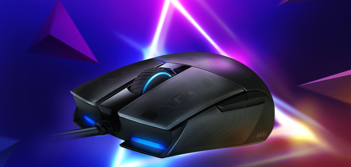Мишка Asus ROG Strix Impact II, оптична (6200 dpi), гейминг, USB, черна, Aura Sync RGB подсветка - характеристика 1