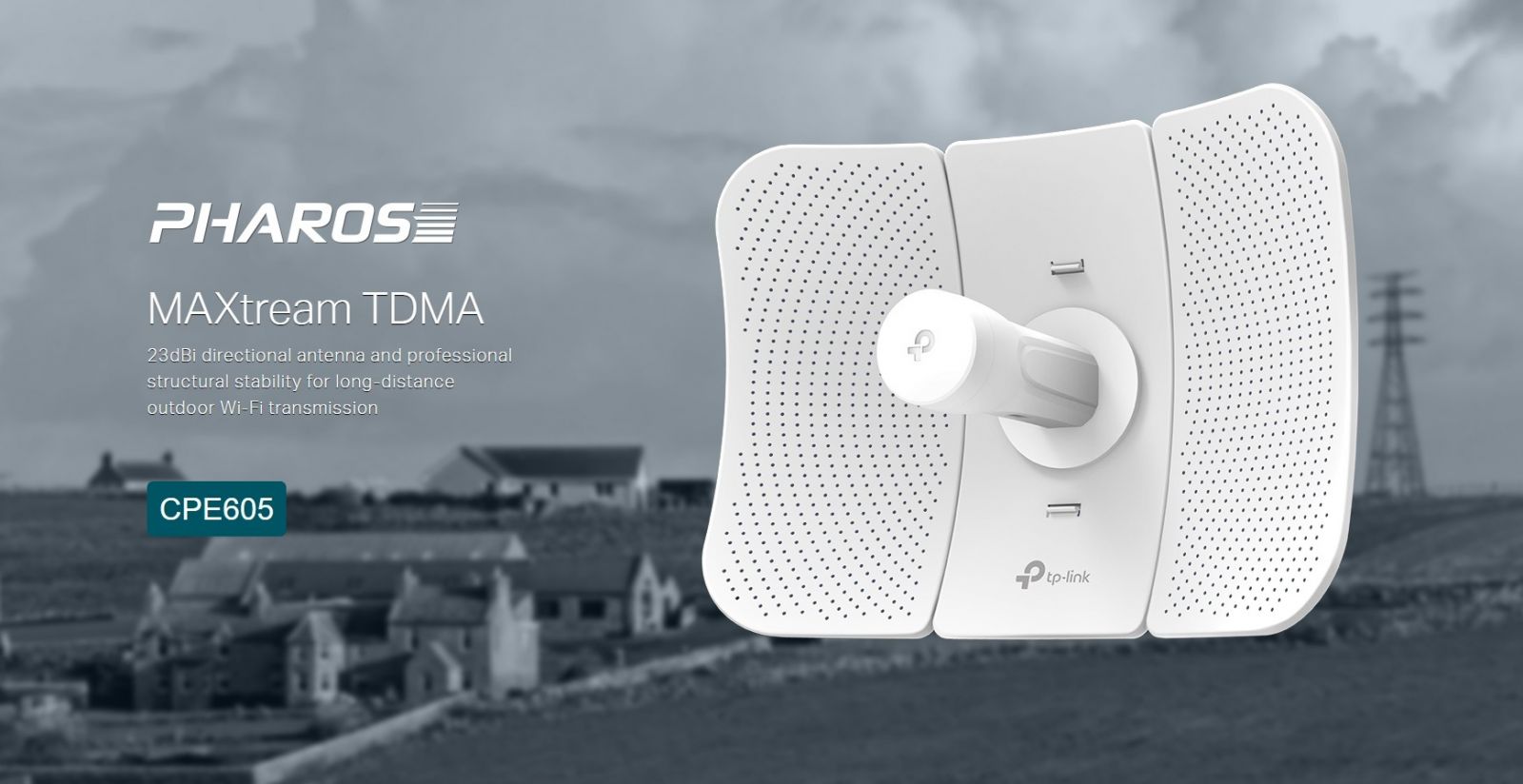 Аксес пойнт TP-LINK CPE605, 150Mbps, 5GHz (150Mbps), 1x GbE, 23 dBi, 1 външна атена - характеристика 1