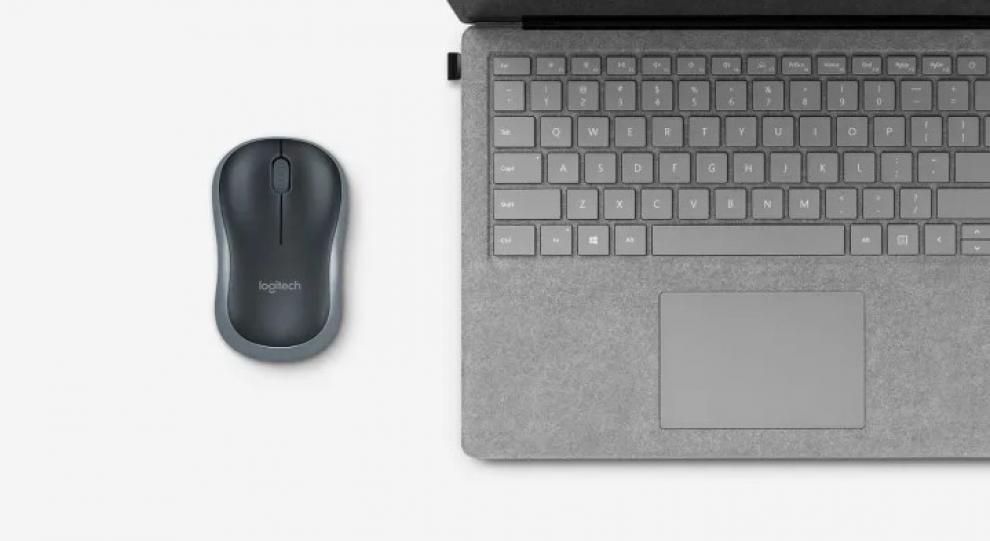 Мишка Logitech M185, оптична (1000 dpi), безжична, USB, сива - характеристика 5