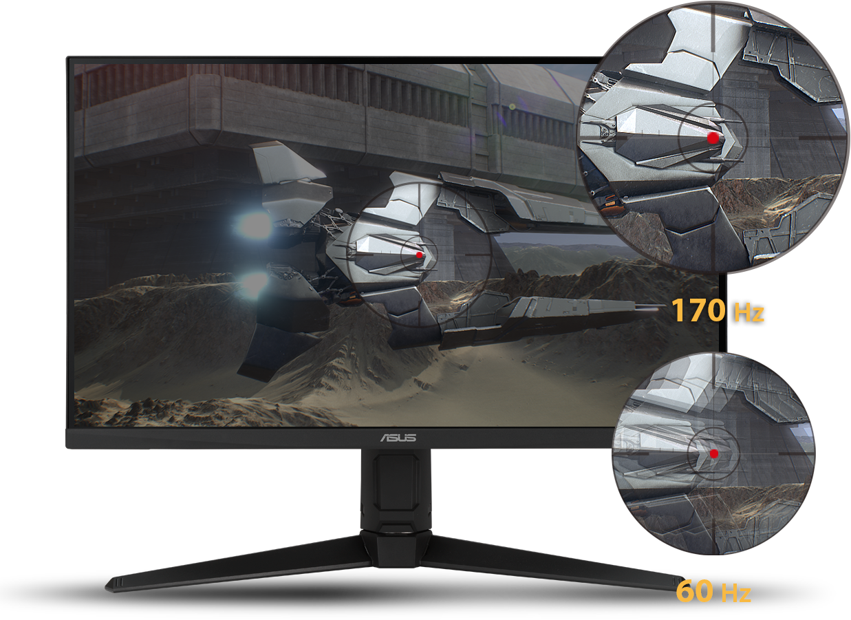 Монитор Asus VG27AQL1A, 27" (68.58 cm) IPS панел, 170Hz, WQHD, 1ms (MPRT), 100000000:1, 400 cd/m2, DisplayPort, HDMI - характеристика 6