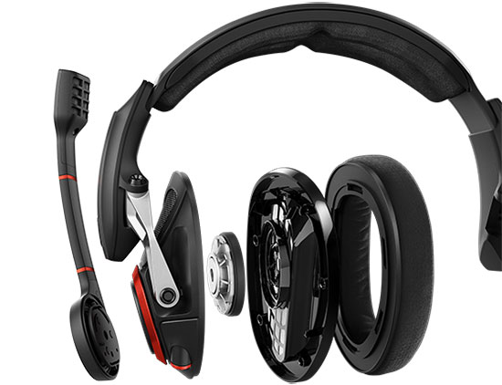 Геймърски слушалки Sennheiser GSP 500, микрофон, 2.5 m PC кабел, 1.5 m Console кабел, черни - характеристика 5
