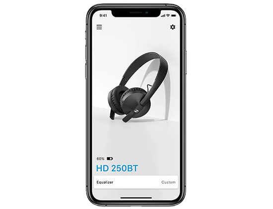 Слушалки Sennheiser HD 250BT, микрофон, безжични, Bluetooth, до 25 часа време на работа, черни - характеристика 4