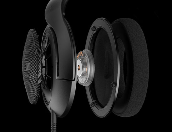 Слушалки Sennheiser HD 560S, 6.3mm jack, 3.5mm преходник, черни - характеристика 2