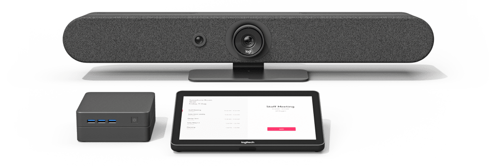 Конферентна камера Logitech Rally Bar Mini Graphite (960-001339), 3x говорителя, 4K, 6 вградени микрофона, управляема (PTZ), LAN, Wi-Fi, HDMI, USB, черна - характеристика 2