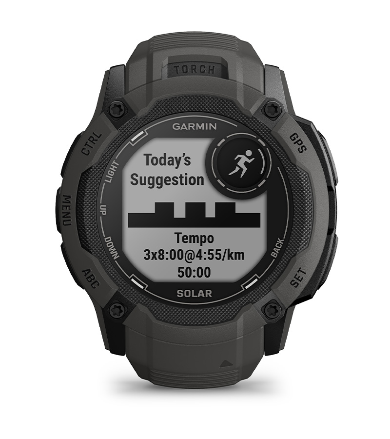Смарт часовник Garmin Instinct 2X Solar Flame Red, 1.1" x 1.1" (2.7 x 2.7cm), MIP дисплей, до 60 часа време на работа в GPS режим, пулсомер, слънчево зареждане, GPS, фитнес режими, червен - характеристика 23