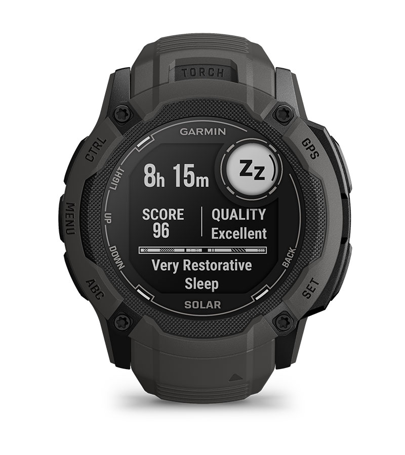 Смарт часовник Garmin Instinct 2X Solar Flame Red, 1.1" x 1.1" (2.7 x 2.7cm), MIP дисплей, до 60 часа време на работа в GPS режим, пулсомер, слънчево зареждане, GPS, фитнес режими, червен - характеристика 29