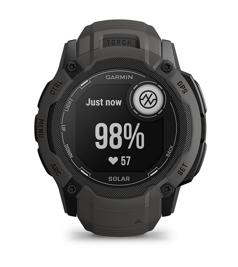 Смарт часовник Garmin Instinct 2X Solar Flame Red, 1.1" x 1.1" (2.7 x 2.7cm), MIP дисплей, до 60 часа време на работа в GPS режим, пулсомер, слънчево зареждане, GPS, фитнес режими, червен - характеристика 31