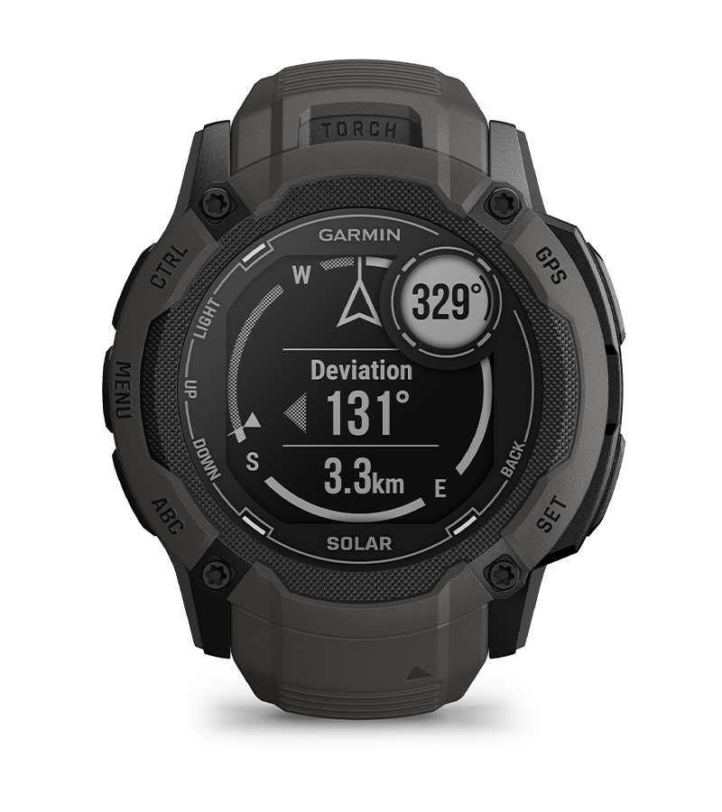 Смарт часовник Garmin Instinct 2X Solar Flame Red, 1.1" x 1.1" (2.7 x 2.7cm), MIP дисплей, до 60 часа време на работа в GPS режим, пулсомер, слънчево зареждане, GPS, фитнес режими, червен - характеристика 34