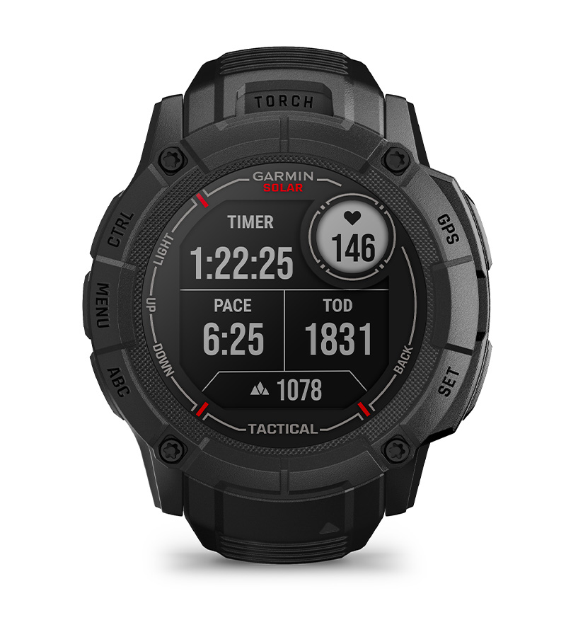 Смарт часовник Garmin Instinct 2X Solar Flame Red, 1.1" x 1.1" (2.7 x 2.7cm), MIP дисплей, до 60 часа време на работа в GPS режим, пулсомер, слънчево зареждане, GPS, фитнес режими, червен - характеристика 41
