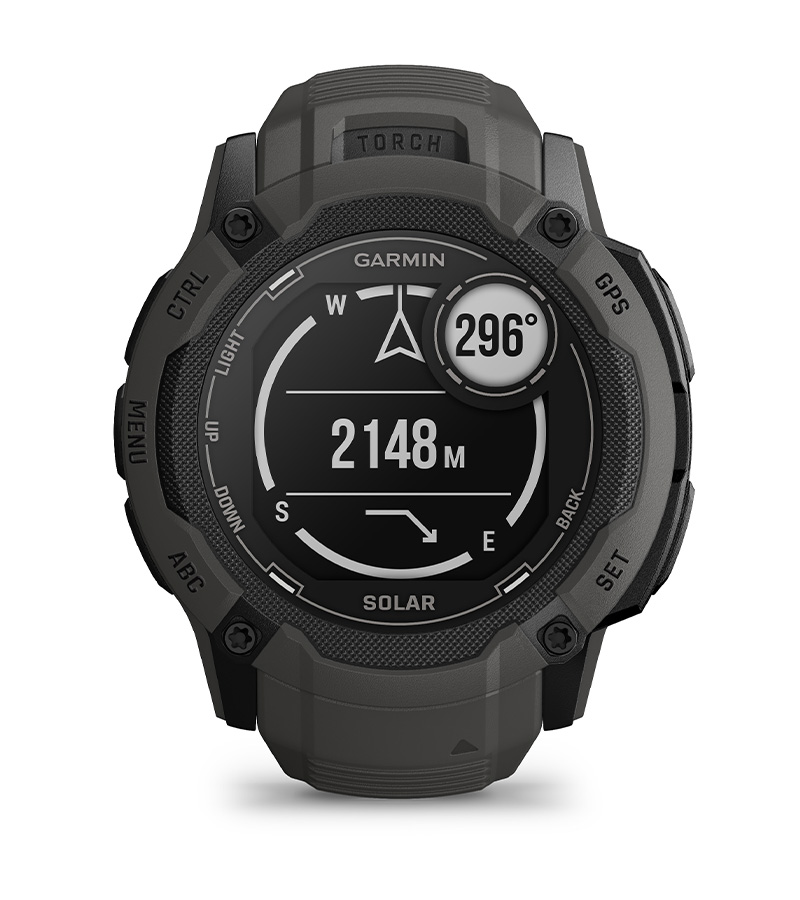 Смарт часовник Garmin Instinct 2X Solar Flame Red, 1.1" x 1.1" (2.7 x 2.7cm), MIP дисплей, до 60 часа време на работа в GPS режим, пулсомер, слънчево зареждане, GPS, фитнес режими, червен - характеристика 10