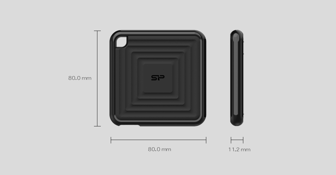Памет SSD 512GB Silicon Power PC60, USB 3.2 Gen 2, скорост на четенe до 540MB/s, скорост на запис 500MB/s - характеристика 6