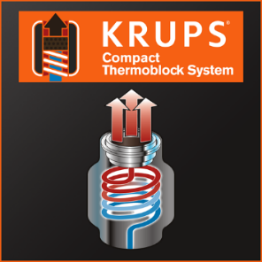 Кафеавтомат Krups Espresseria Automatic, 1450W, 15 bar, 1.7 l. обем на резервоара за вода, мелачка, сив - характеристика 1