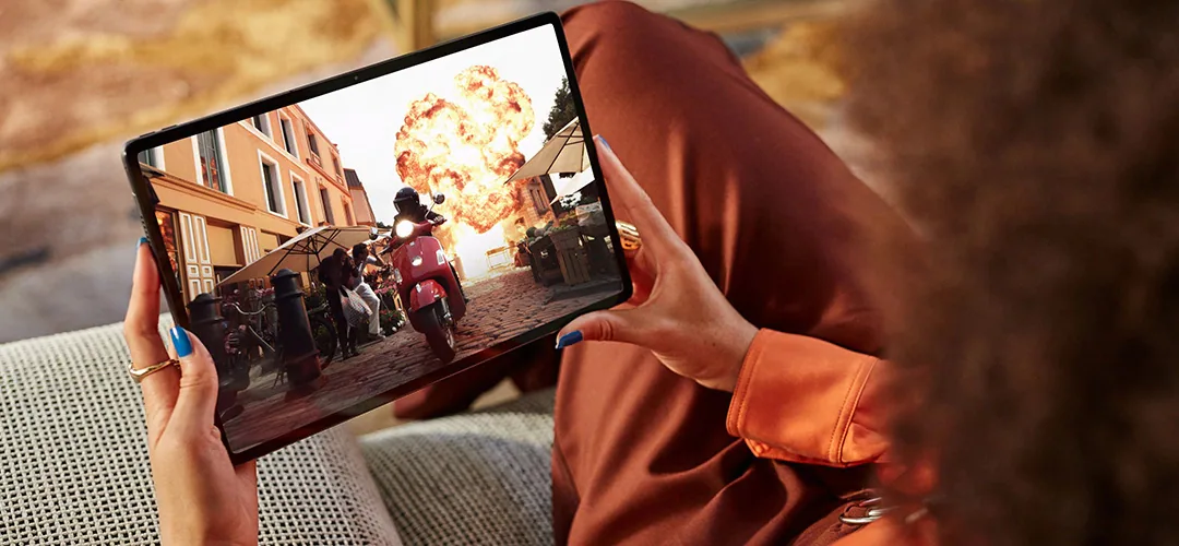 Таблет Lenovo Tab P12 Pro 5G (ZA9E0038BG)(сив), 5G, 12.6" (32.00 cm) WQXGA AMOLED 120Hz дисплей, осемядрен Snapdragon 870 5G 3.2GHz, 6GB RAM, 128GB Flash памет (+ microSD слот), 13.0 + 8.0 & 5.0 MPix камери, Android, 565g, с клавиатура и писалка - характеристика 2