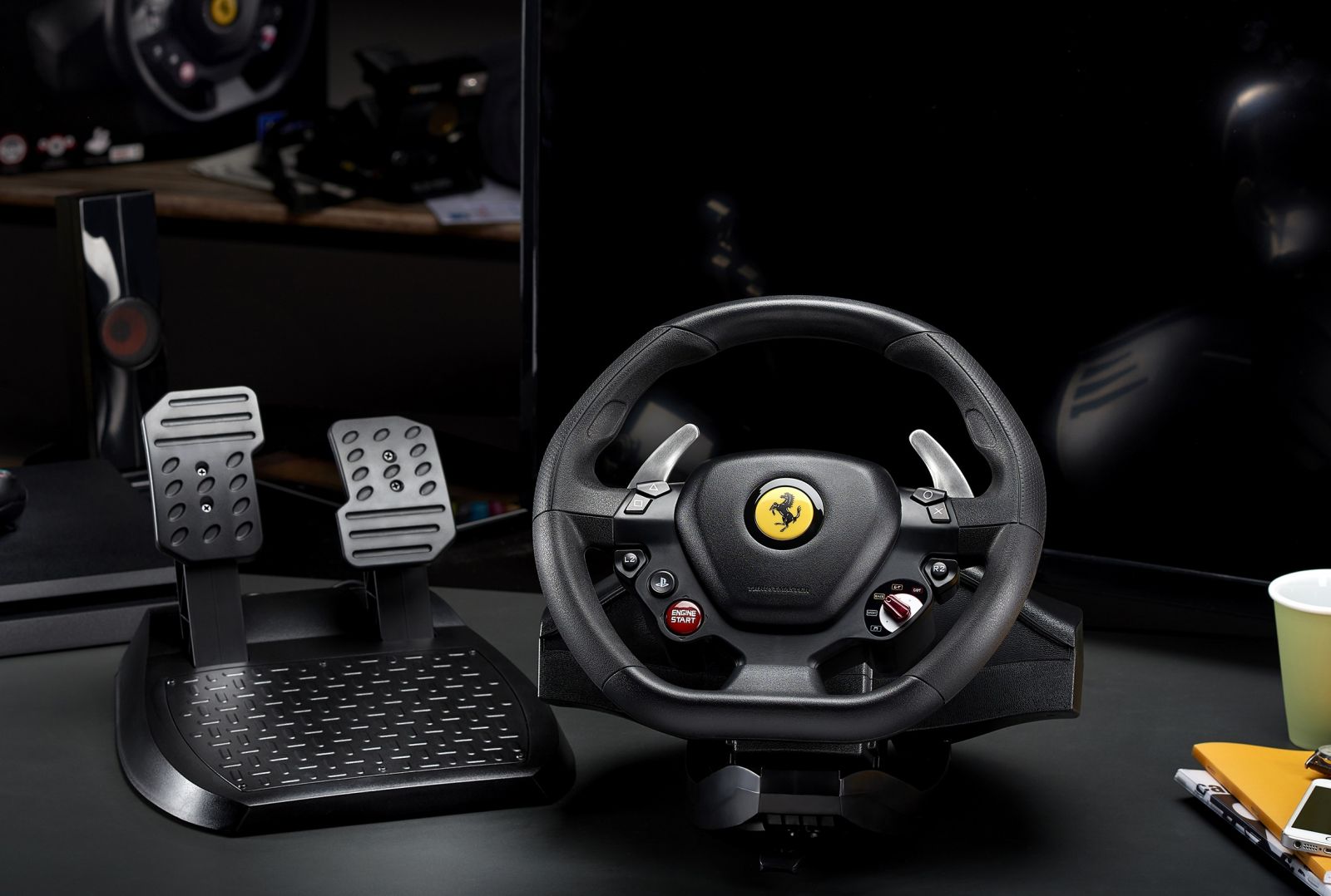 Волан с педали Thrustmaster T80 Ferrari 488 GTB Edition - PC, PS4 - характеристика 1