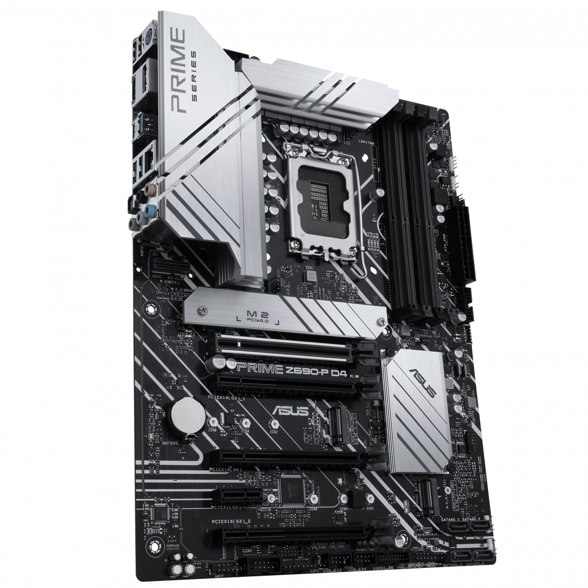 Дънна платка Asus Prime Z690-P D4-CSM, Z690, LGA1700, DDR4, PCI-e 5.0 (DP&HDMI), 4x SATA 6Gb/s, 3x M.2, 1x USB 3.2 Gen 2x2, ATX - характеристика 1